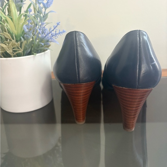 Franco Sarto Navy Blue Women's Wedge Heels - Picture 5 of 6